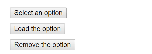 Um botão que abre uma lista popover implementada com um padrão de click externo e operado por um rato a mostrar que a ação de fechar funciona.